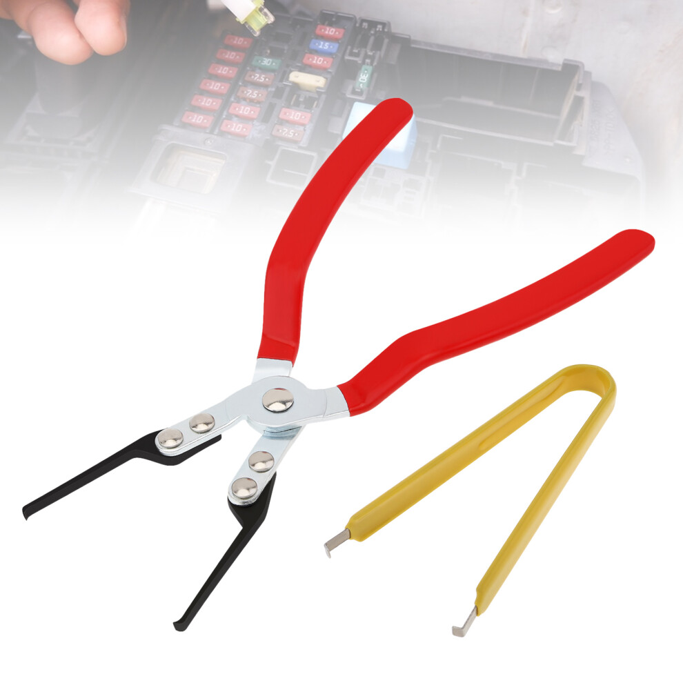 Car Relay Disassembly Clamp Clip Extraction Pliers Fuse Puller Tool Vehicle Car Tweezers Electric Disconnect Remover Repair Tool 6935161653403