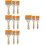 24Pcs Portable Painting Brushes Assorted Color Durable and Ergonomic 6
