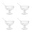 4Ensembles Bols Glacés Transparent Design Polyvalent 6