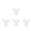 4Ensembles Bols Glacés Transparent Design Polyvalent 7