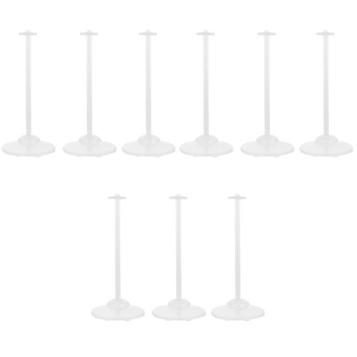 9Pcs Doll Display Rack Stands Clear Doll Brackets for Figures Storage 2