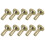 30Pcs Lamp Turn Switch Knobs Replacement Iron Golden Screw on Durable 2