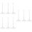 9Pcs Doll Display Rack Stands Clear Doll Brackets for Figures Storage 7