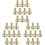 30Pcs Lamp Turn Switch Knobs Replacement Iron Golden Screw on Durable 4