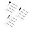 300Pcs Replacement Nail Polish Brush Kit Soft Plastic Bristles Black 1