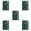 5Pièces Planner Vert Design Élégant Couverture Lisse 1