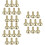 30Pcs Lamp Turn Switch Knobs Replacement Iron Golden Screw on Durable 9