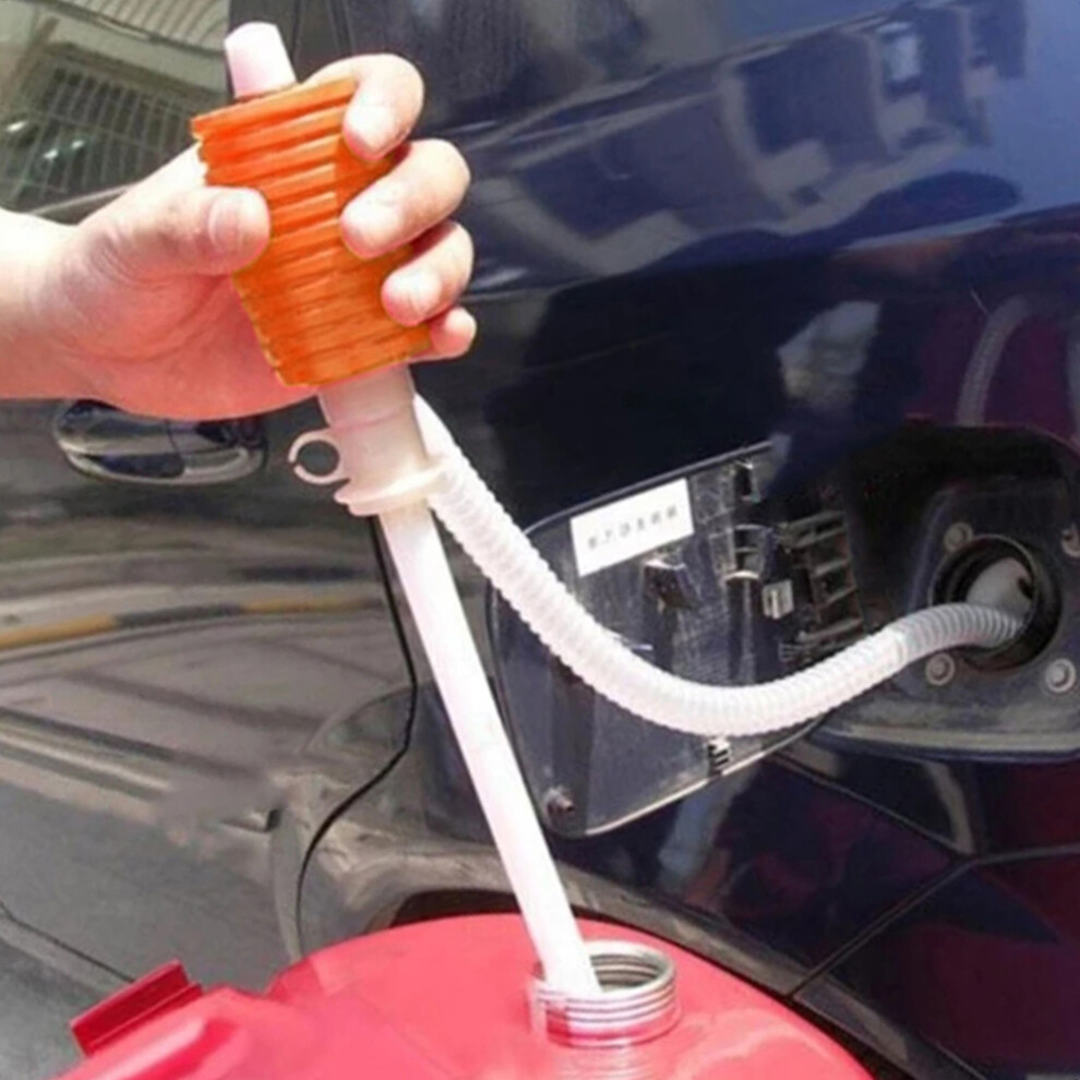 Car Truck Manual Pump Fuel Diesel Transfer Suction Cup Manual Fuel Pump Siphon Water Suction Fuel Transfer Pump Funnel 6935161653823