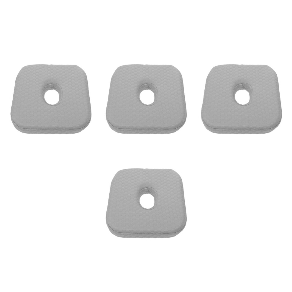 Vaguelly Grey 4Pcs Ergonomic Ear Pillow With Hole For Piercing Support And Care