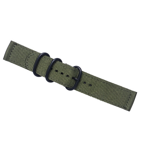 1pcs Watch Band For Men's 20mm Width 2mm Thickness In Black