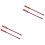 4Stk Fahrrad V Bremsbogen Rohr Rot Elastisch Robust 4