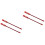 4Stk Fahrrad V Bremsbogen Rohr Rot Elastisch Robust 5