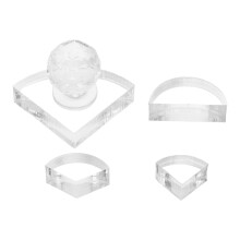 4Pcs Crystal Eyeshadow Powder Pressing Stamp Portable Makeup Accessory