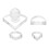 4Pcs Crystal Eyeshadow Powder Pressing Stamp Portable Makeup Accessory 1