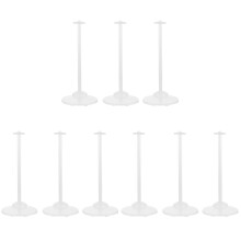 9Pcs Doll Display Rack Stands Clear Doll Brackets for Figures Storage