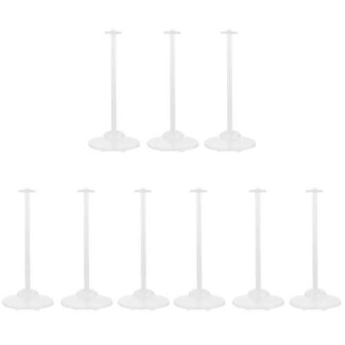 9Pcs Doll Display Rack Stands Clear Doll Brackets for Figures Storage