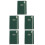 5Pièces Planner Vert Design Élégant Couverture Lisse 5