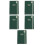 5Pièces Planner Vert Design Élégant Couverture Lisse 6