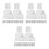 3Sets Versatile White Plastic Baby Gate Replacement Parts for Car 1