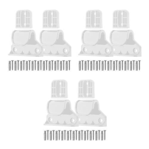 3Sets Versatile White Plastic Baby Gate Replacement Parts for Car