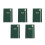 5Pièces Planner Vert Design Élégant Couverture Lisse 7