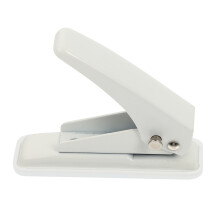 White Single Hole Punch Anti-Skid Base Metal Punch for Home Use