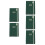 5Pièces Planner Vert Design Élégant Couverture Lisse 8