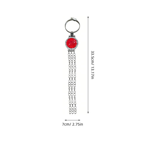 2Pcs Red Car Static Strap Heavy Duty Metal Ground Cable 1
