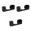 3Pcs Black Acrylic Baseball Cap Storage Organizer Wall-Mounted Rack 8