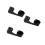 3Pcs Black Acrylic Baseball Cap Storage Organizer Wall-Mounted Rack 9