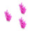 3Pièces Plantes D'aquarium Violet En Durable Décor 6