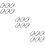 18Pcs Silver Metal Quick Link Chain Connectors Threaded Locking Links 8
