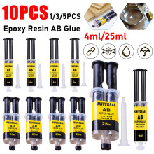 4/25ml Epoxy Resin AB Glue Waterproof Instant Fast Adhesive Repair Strong Super Liquid Glue For Wood Plastic Metal Glue Welding