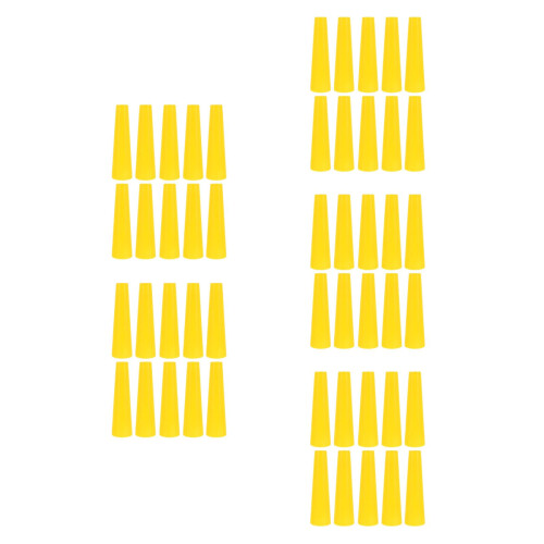 50Pcs PVC Yarn Cones for Sewing Machine Thread Winding Accessories