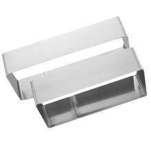 2Pcs Stainless Steel Mousse Ring Cake Cutter Silver Baking Mold Set