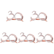 5Pcs Birthday Party Glass Photography Prop Rhinestone Eyewear