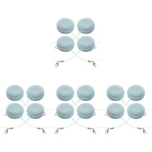 16Pcs Portable Sky-Blue Eyeglass and Screen Cleaner Wipes with Lanyard