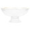 White Plastic Fruit Bowl with Drainage Hole Elegant Gold Trim 1