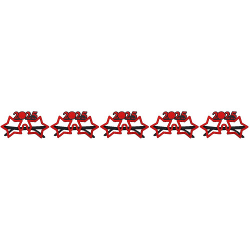 5Pièces Lunettes 2025 Rouge Accessoires Soirée