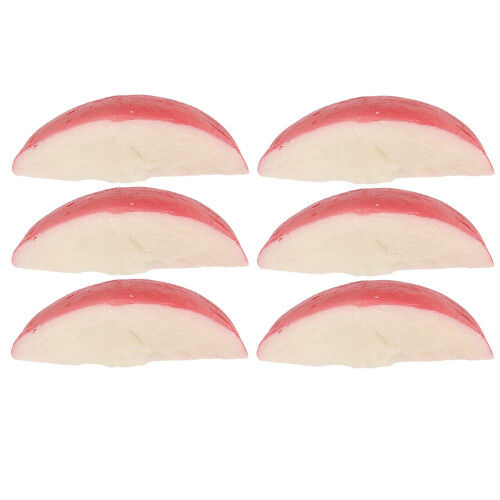 12 Pcs Simulated Radish Slices Artificial Vegetable Display For Restaurant 1