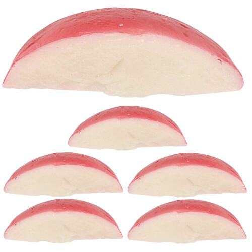 12 Pcs Simulated Radish Slices Artificial Vegetable Display For Restaurant 2