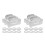 20Pcs Silver Iron Shelf Brackets for Wood Trays Versatile DIY Fixation 1