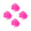 96Pcs Pink Durable Silicone Replacement Pads for Eyelash Curler Set 1