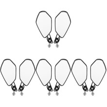 4Pairs Durable ABS Motorcycle Rear Mirrors with Wide View for Scooter