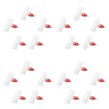 40Pcs Automatic Chicken Waterer Nipples Plastic Poultry Drinker White