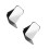 2Pcs Black PU Foldable Makeup Mirror with Portable Stand 1