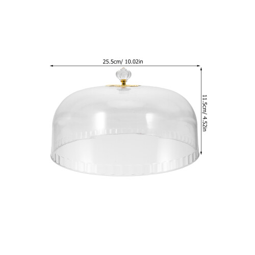 Protection Gâteau Transparente Métal Pour Dessert 1