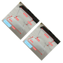 2Pcs White Iron Mattress Slide Stoppers for Bed Frame Anti-Slip Bars