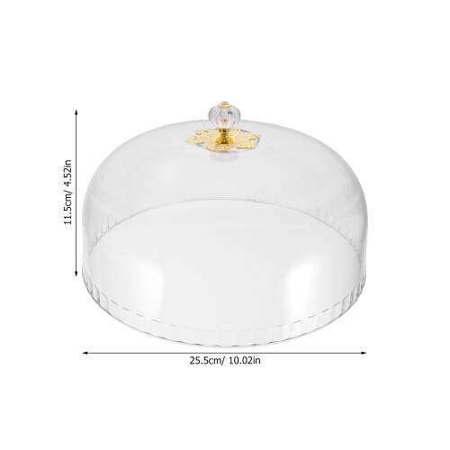 Protection Gâteau Transparente Métal Pour Dessert 2