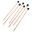 6pack Drum Mallets Percussion Rubber Sticks For Students 1